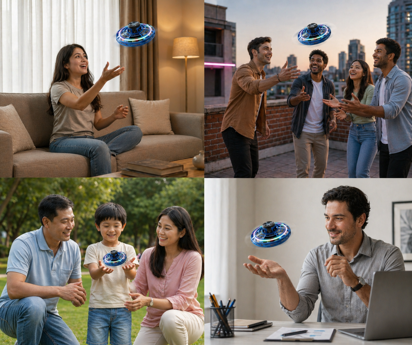 FlyLoop™ – Smart Flying Spinner | Curved Boomerang Flight, Hand Motion Control | Focus & Active Play